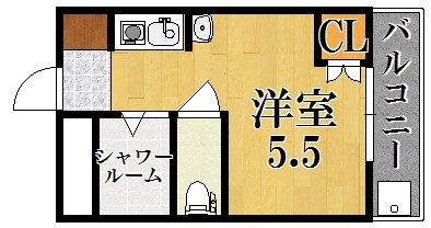 シティパレス西大寺Ｐ－１ 間取り図