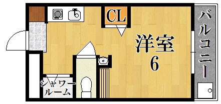 シティパレス西大寺Ｐ－１ 間取り図