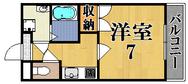 カネダマンション 202号室 間取り