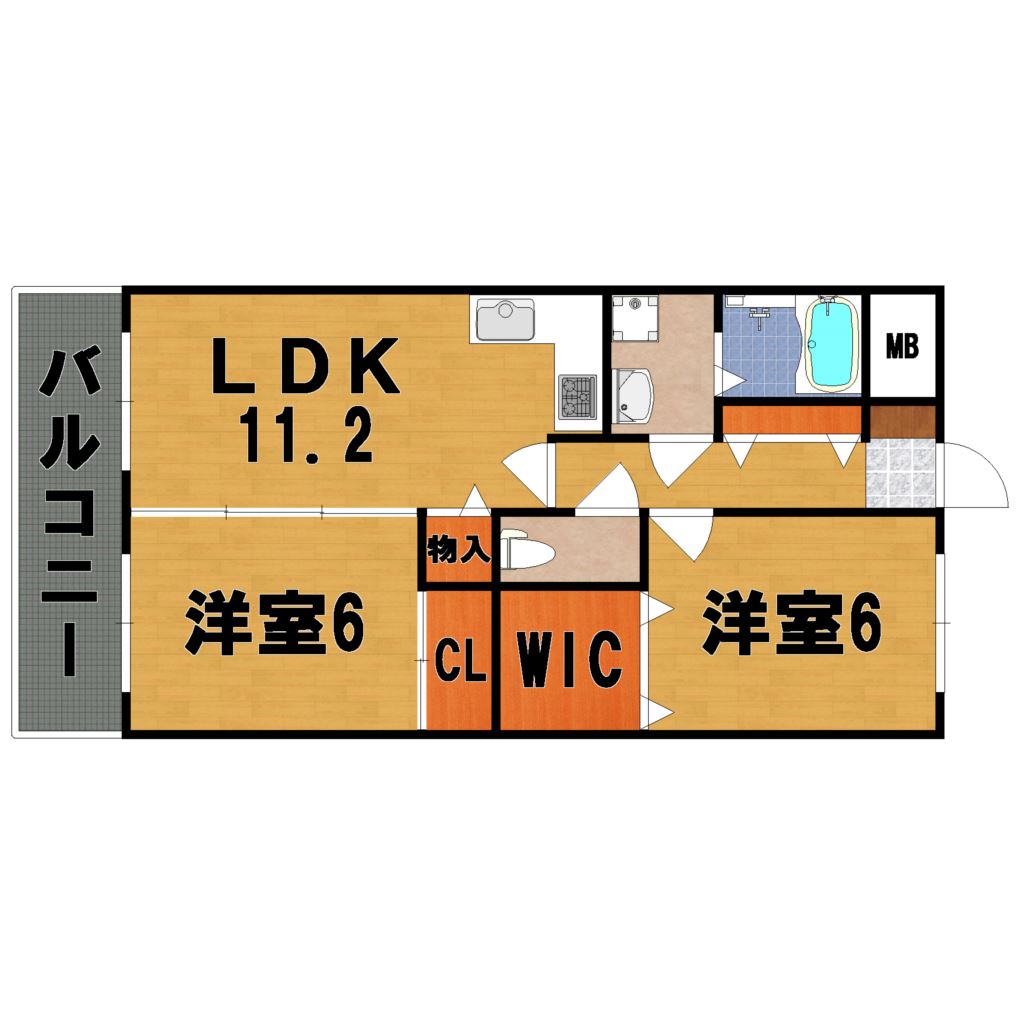 アイリスハイツ７号館 間取り図