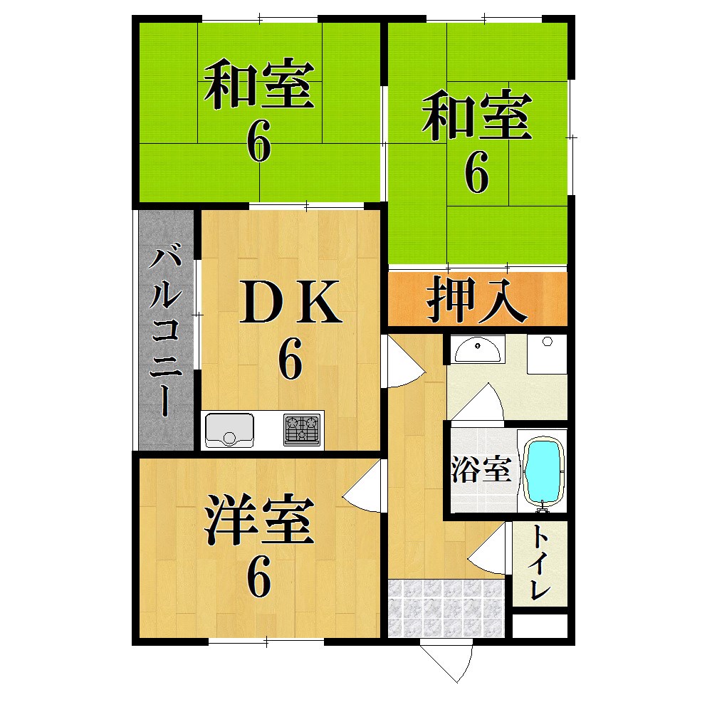 レインボーマンション中山 間取り図