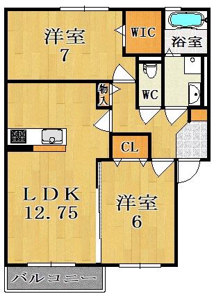 サウスコート 間取り図