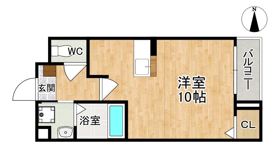 ウエストメゾンＢ 間取り図