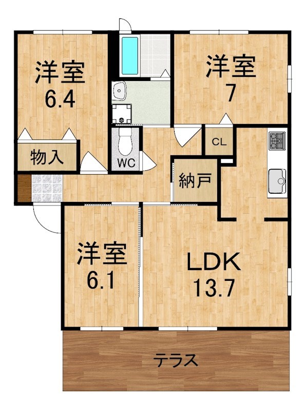 ビスタ法隆寺 間取り図