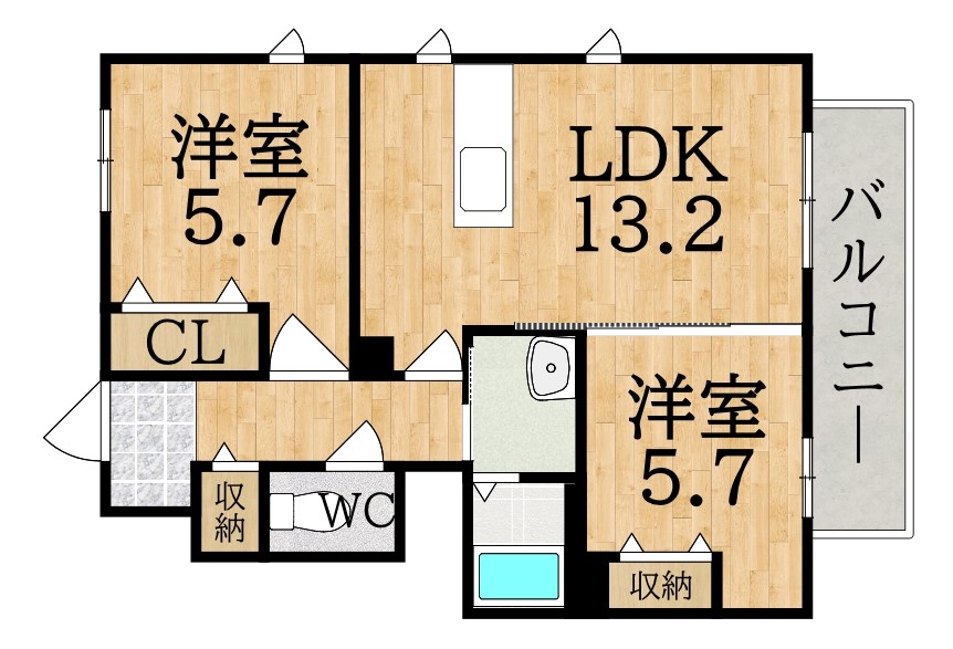 グレイスコート　Ｃ 間取り図