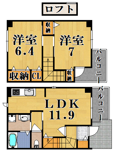 クアトロ　ヴィータ 105号室 間取り