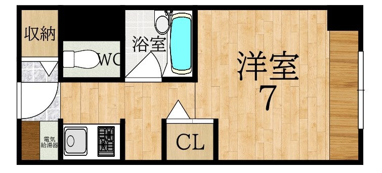 アスカ21大和小泉 間取り図