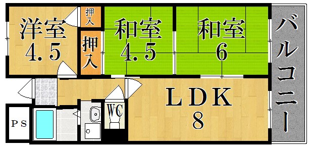 ヴィエンシャトレー小池 間取り図