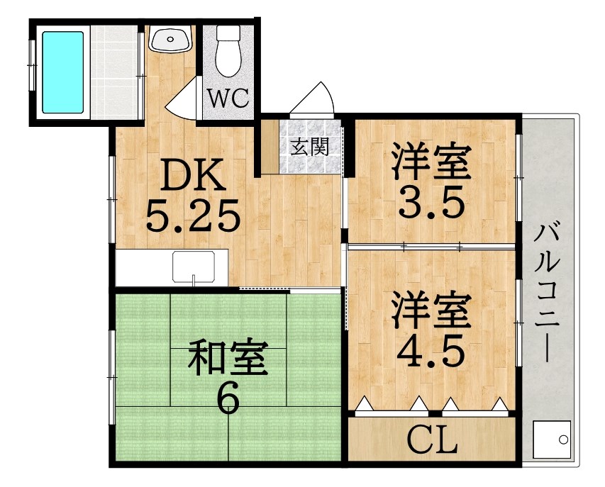 コーポレート筒井 間取り図