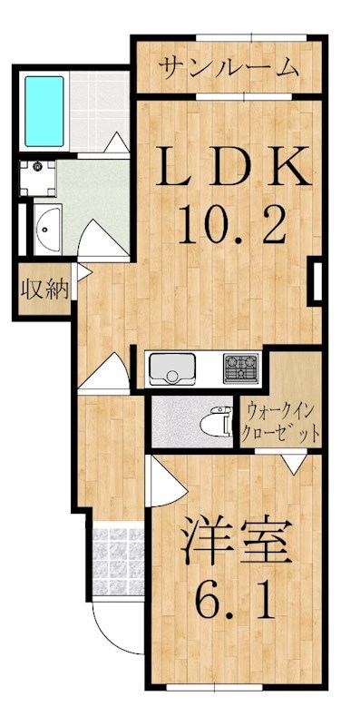 アルカンシエル・ベルⅡ 間取り図