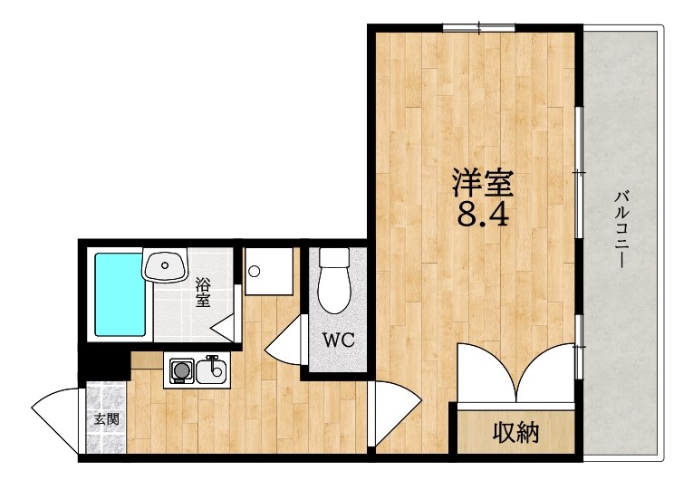 レオパレス冨田（トミタ） 間取り