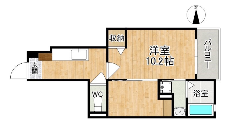 ＡＫＥＢＯＮＯ 101号室 間取り