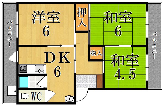 永慶寺（エイケイジ）マンション 間取り図