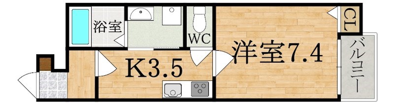 (仮称)クレアール朝日町 間取り図