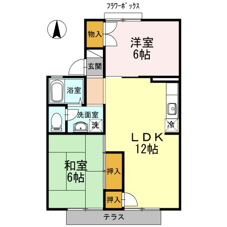 ヴィラコスモ 間取り図