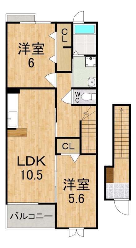 サニーヒルＢ 間取り図