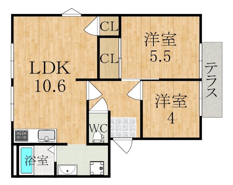 アメニティフォレストＡ 間取り図