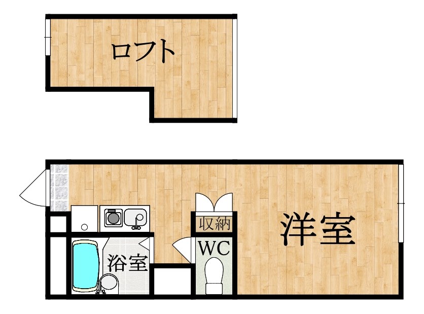 レオパレスＭＩＯ（ミオ） 間取り図