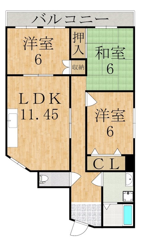 Toujours生駒EST 間取り図