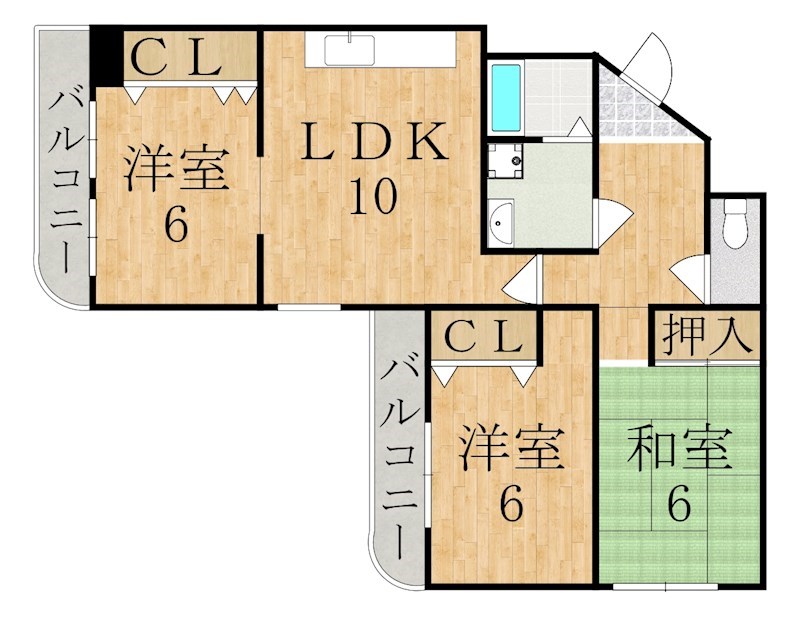 Toujours生駒EST 間取り図