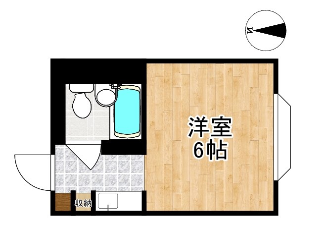 サンコーポ瓦堂 207号室 間取り