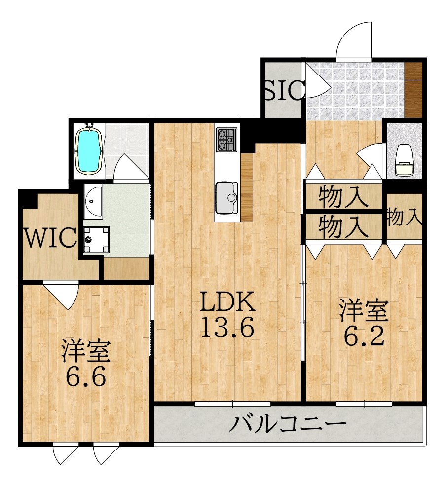 シャーメゾン　ヴィラ学園前 間取り図