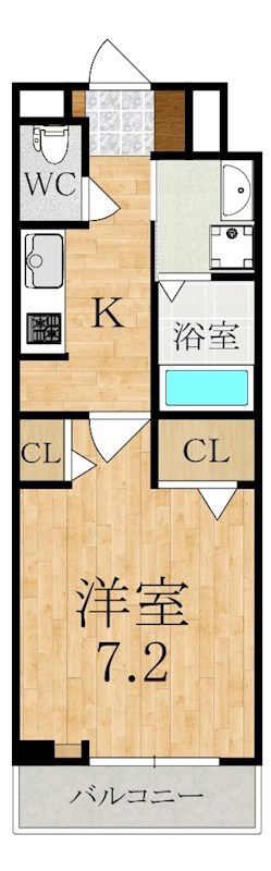 ジュピター 302号室 間取り