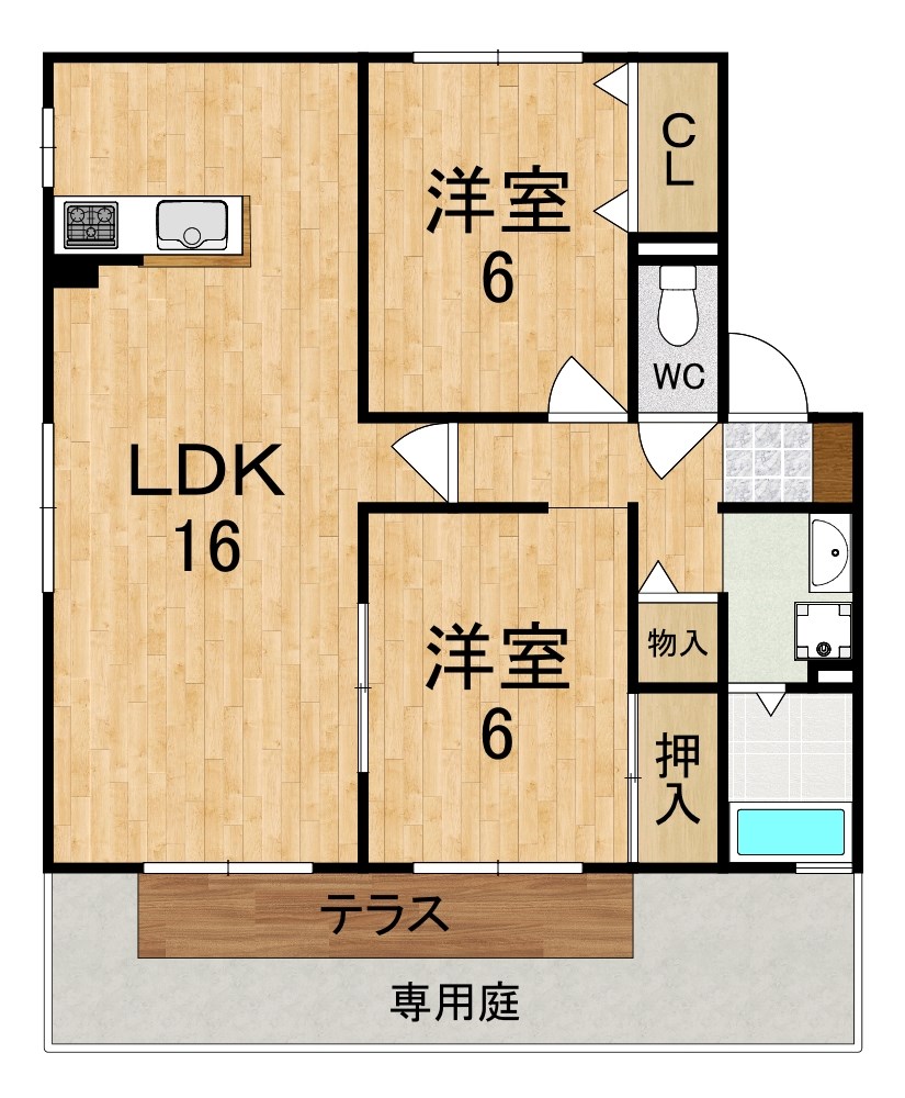 シャンテかしの木  間取り図