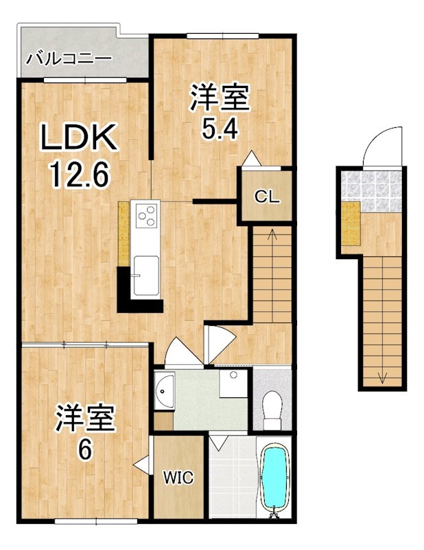 プレッソ橿原Ⅰ 203号室 間取り