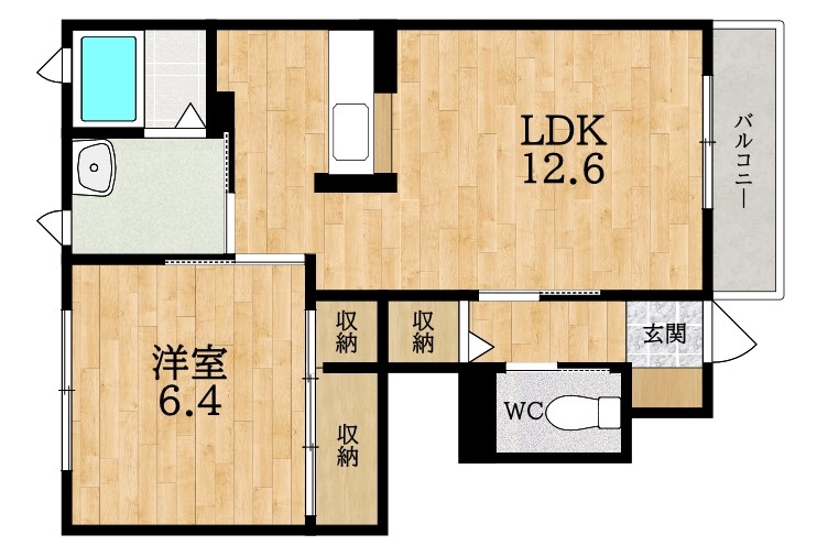 メゾン・ソシア　Ａ 間取り図