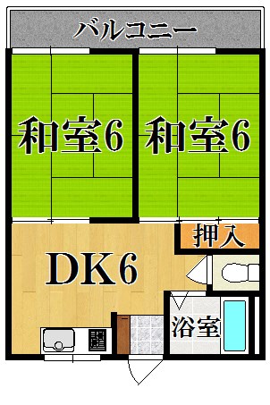 ニュー芝ハイツ 205号室 間取り