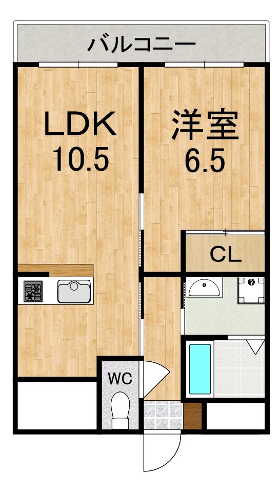 ヤマセン２番館 201号室 間取り