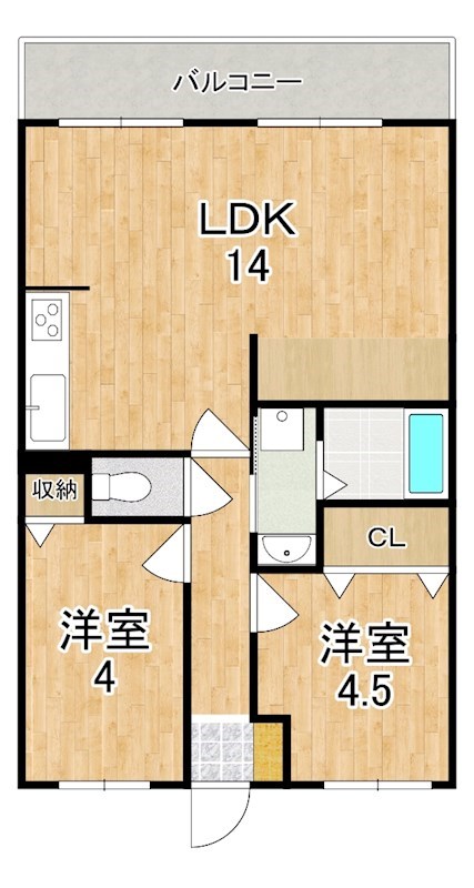 ライオンズマンション大和八木 708号室 間取り