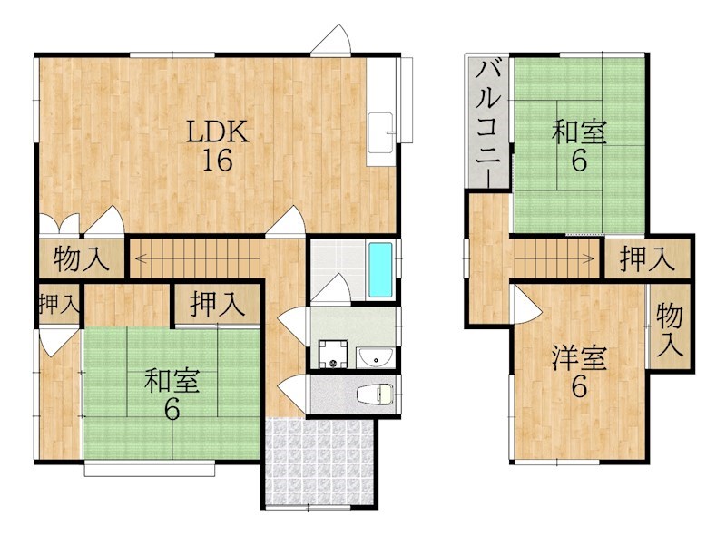 あやめ池南5丁目戸建 間取り