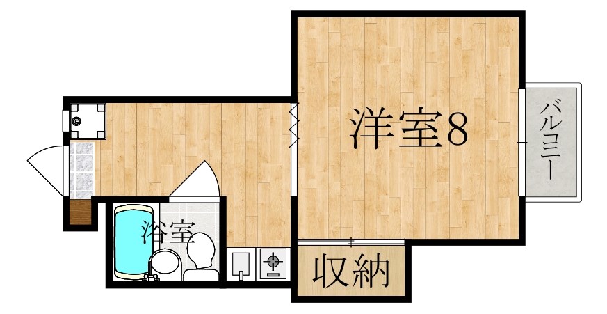 シャンポール豊井 2-C号室 間取り