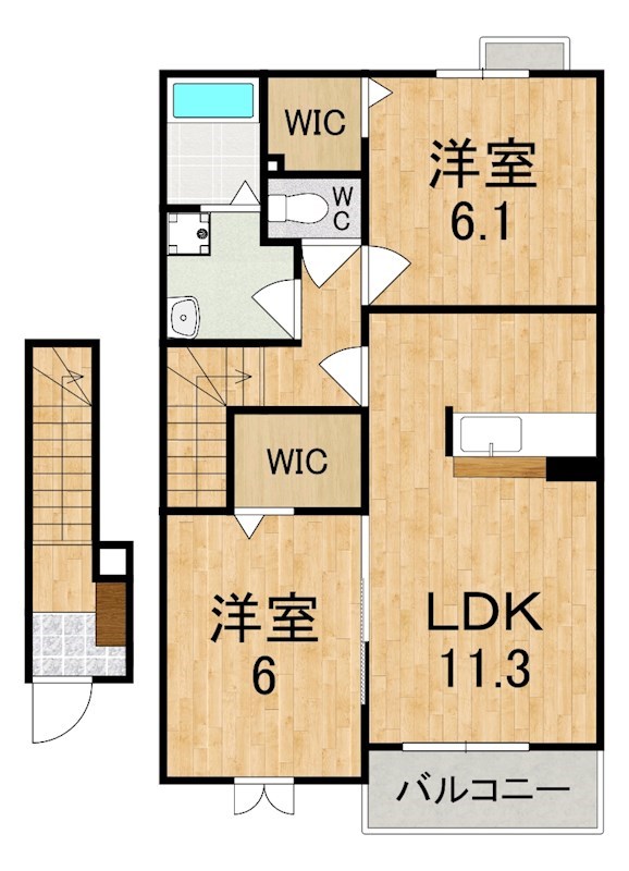 アンシャンテ 203号室 間取り