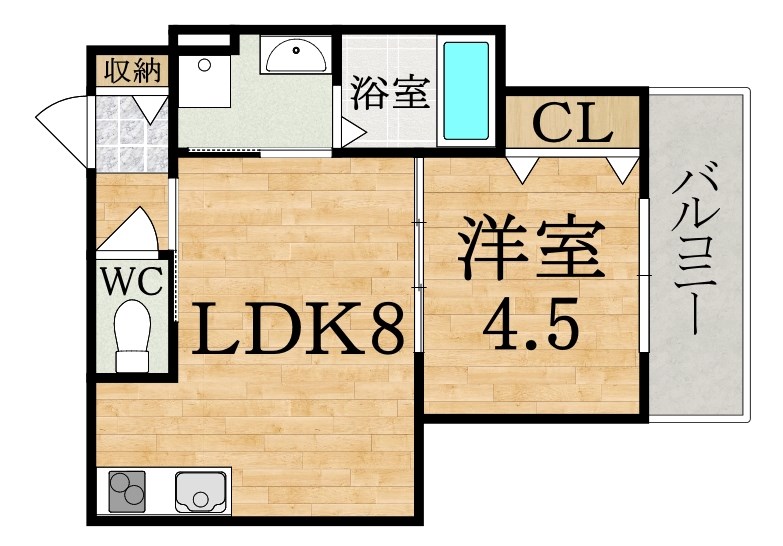 クレアール小泉東Ⅱ（2） 間取り