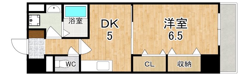 サンフークⅢ 407号室 間取り