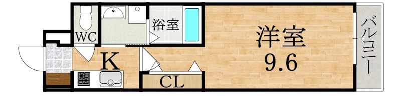 なでしこ 202号室 間取り