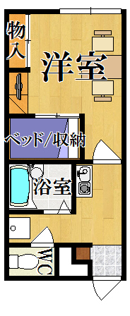 レオパレスＡＫＩ 102号室 間取り