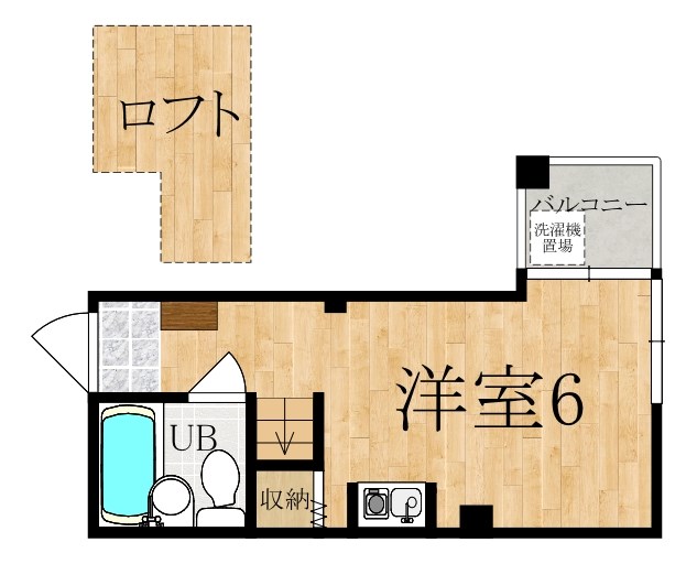 Bell one B 303号室 間取り