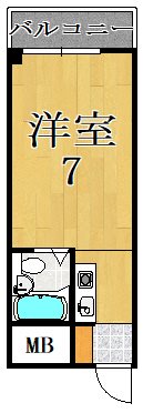 オーヤビル新館 206号室 間取り