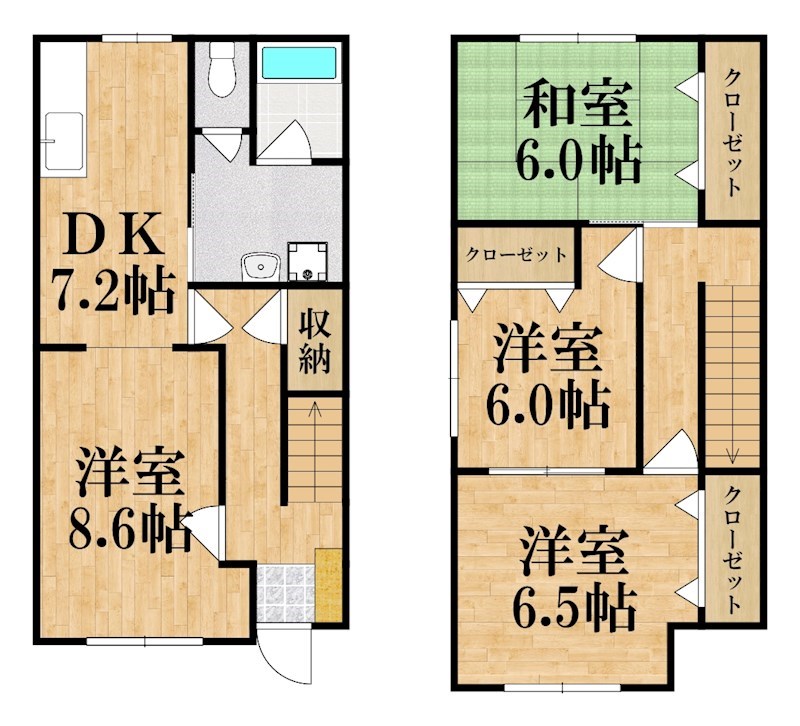 シャルマン　メゾン 101号室 間取り