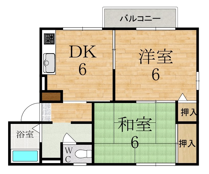 フォレストヒルズ 101号室 間取り