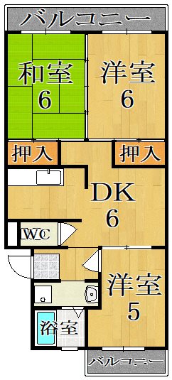ハイツエミエール 103号室 間取り