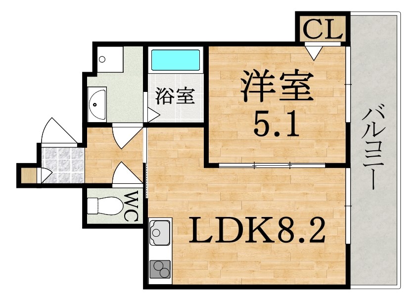 クレアール小泉東Ⅱ（2） 間取り