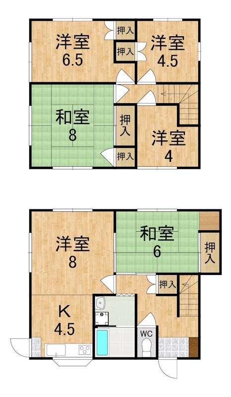平群町西宮3丁目戸建 間取り