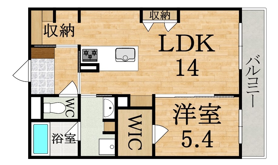 シャーメゾン生駒東新町 302号室 間取り