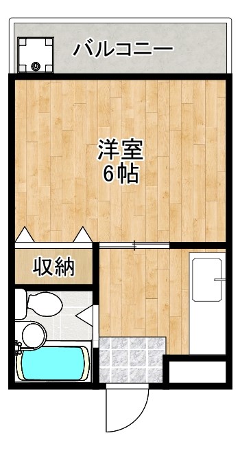 白樺ハイツ大宮Ⅲ 306号室 間取り
