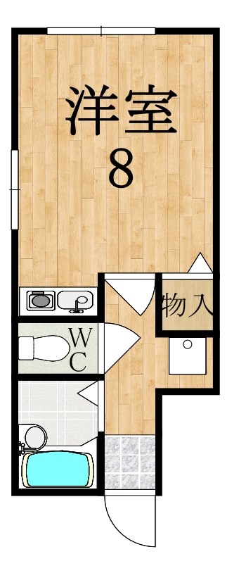サンシーハウス 10A号室 間取り